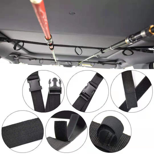 Adjustable In-car Fishing Rod Fixing With Roof Fishing Rod Storage Rack