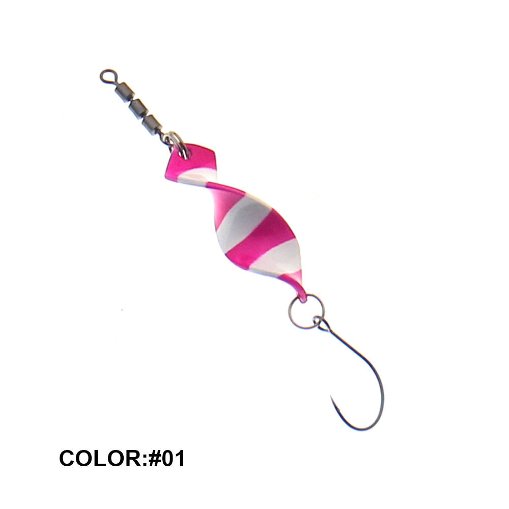 Twisted Metal Trout Fishing Spoon Lures Jigging Baits