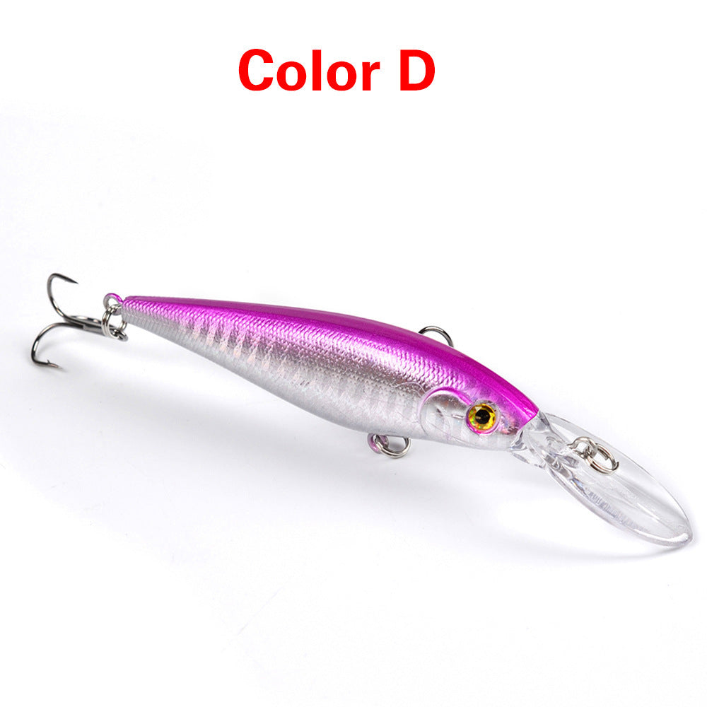 10 Style Minnow Fishing Lures Laser Hard Artificial Bait 3D Eyes 11cm 10g Fishing Wobblers Crankbait Minnows 6