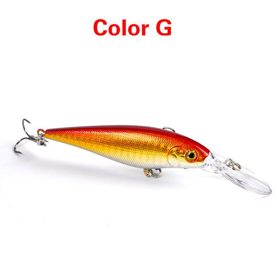 10 Style Minnow Fishing Lures Laser Hard Artificial Bait 3D Eyes 11cm 10g Fishing Wobblers Crankbait Minnows 6