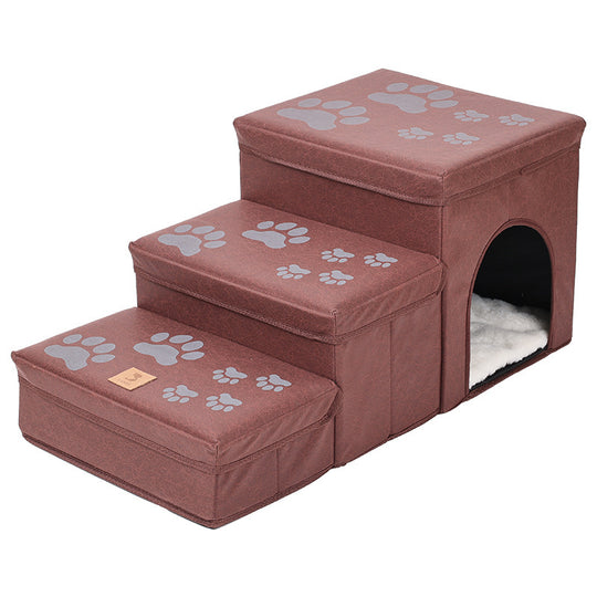 Cat Kennel Cage Multifunctional Dog Stairs Upper Bed Sofa Puppy Climbing Pet Supplies