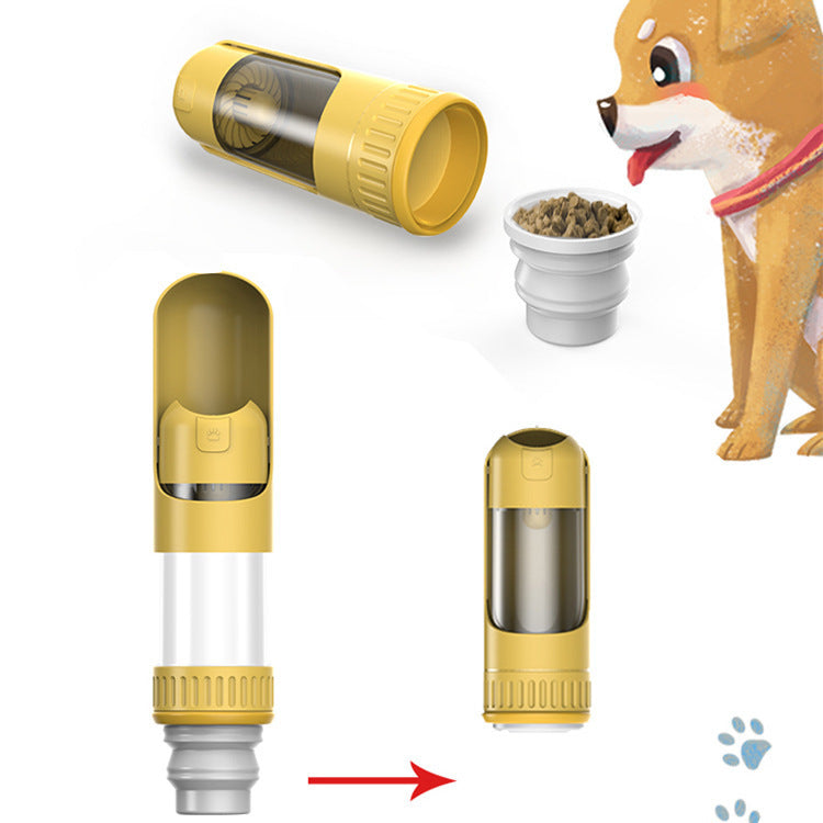 Dog Water Bottle Portable Leak Proof And Lightweight Water Bottle For Dogs Dog Travel Water Bottle With Bowl Dog Walking Accessories