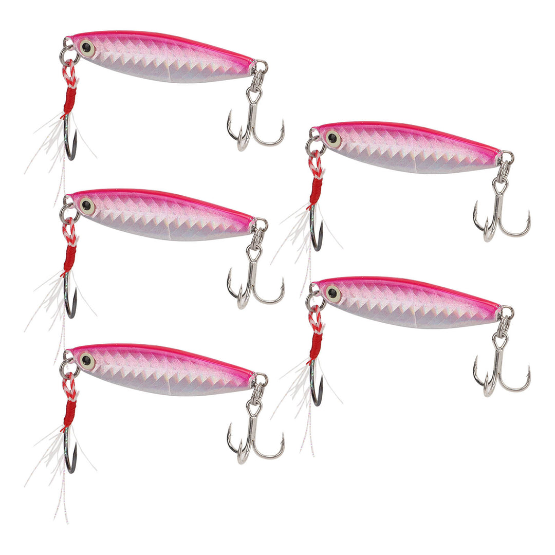 ROOVEE 5Pcs 15g Metal Hard Bait Fishing Lures