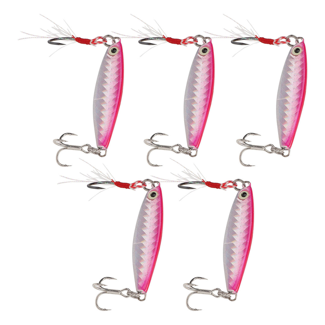 ROOVEE 5Pcs 15g Metal Hard Bait Fishing Lures