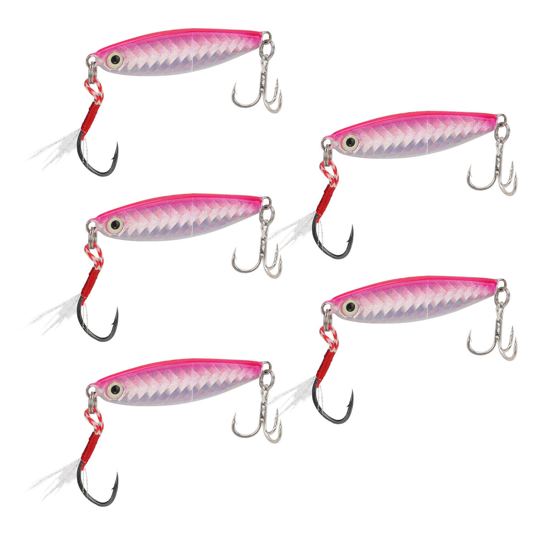 ROOVEE 5Pcs 15g Metal Hard Bait Fishing Lures