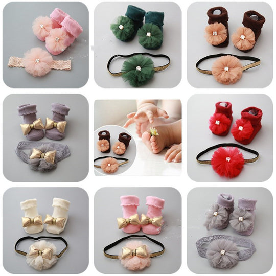 Children's short socks headband accessories