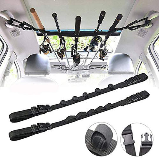 Adjustable In-car Fishing Rod Fixing With Roof Fishing Rod Storage Rack