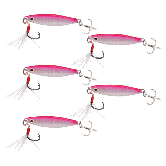 ROOVEE 5Pcs 15g Metal Hard Bait Fishing Lures